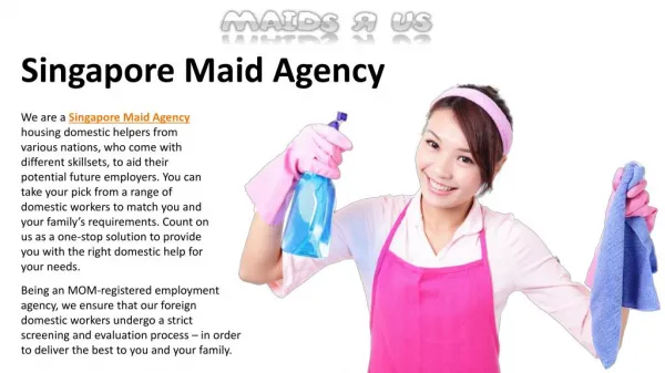 Transfer Maid Singapore