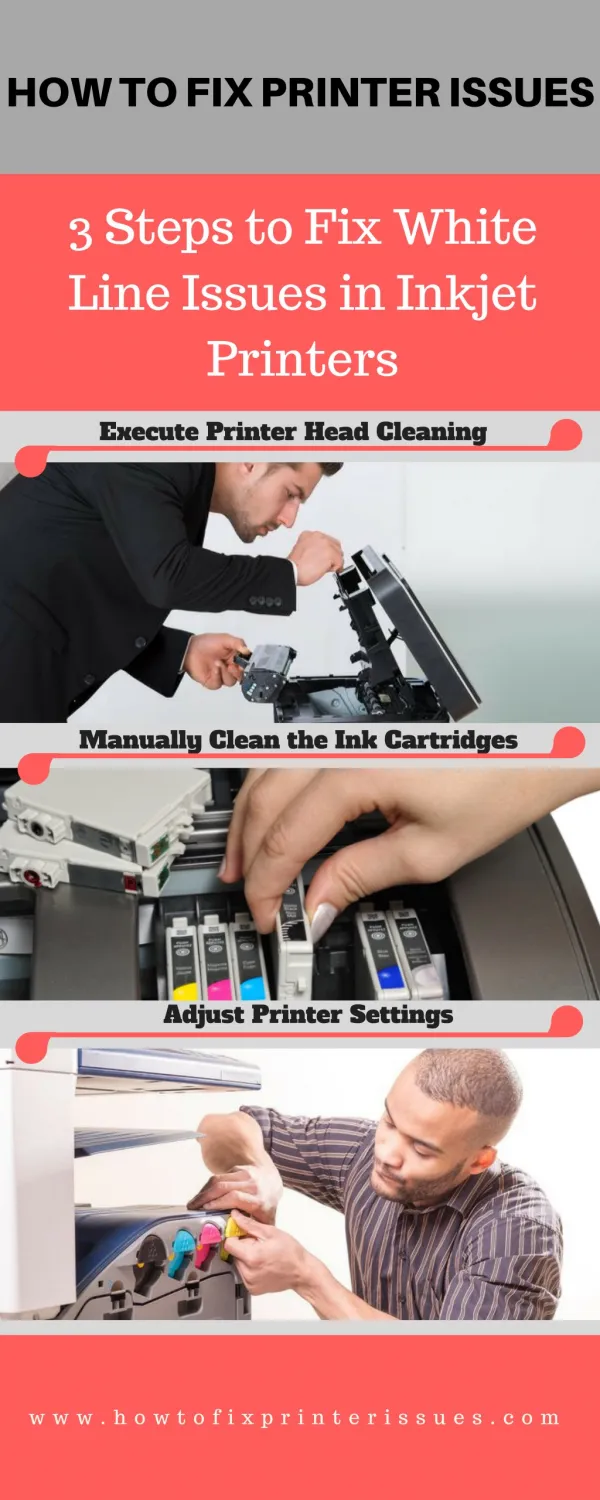 3 Steps to Fix White Line Issues in Inkjet Printers