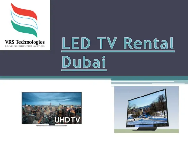 LED TV Rental Dubai