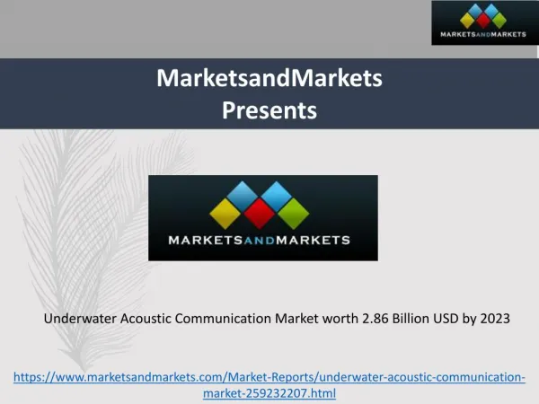 Underwater Acoustic Communication Market
