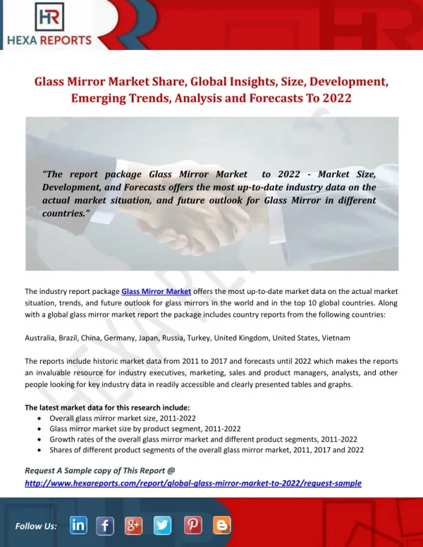 Glass Mirror Market Share | Global Industry Research Report, 2022