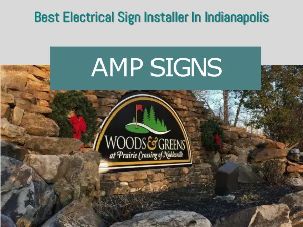 Best Electrical Sign Installer Indianapolis