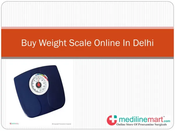Buy weight scale online in delhi | Medilinemart
