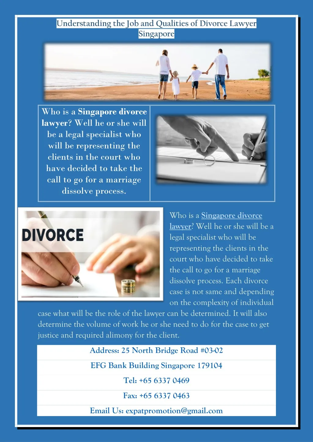 understanding the job and qualities of divorce