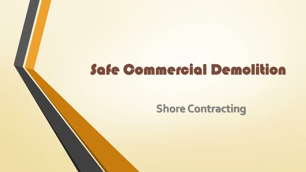 safe commercial demolition safe commercial