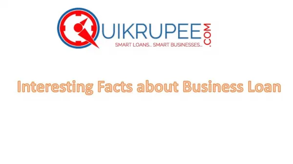 Facts about Business Loan