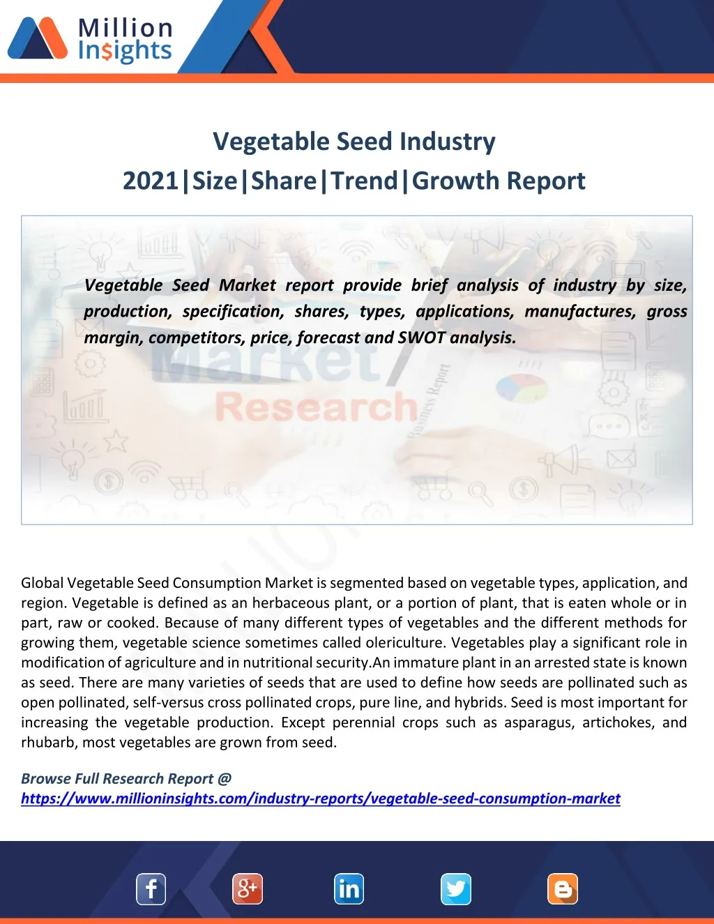 vegetable seed industry 2021 size share trend