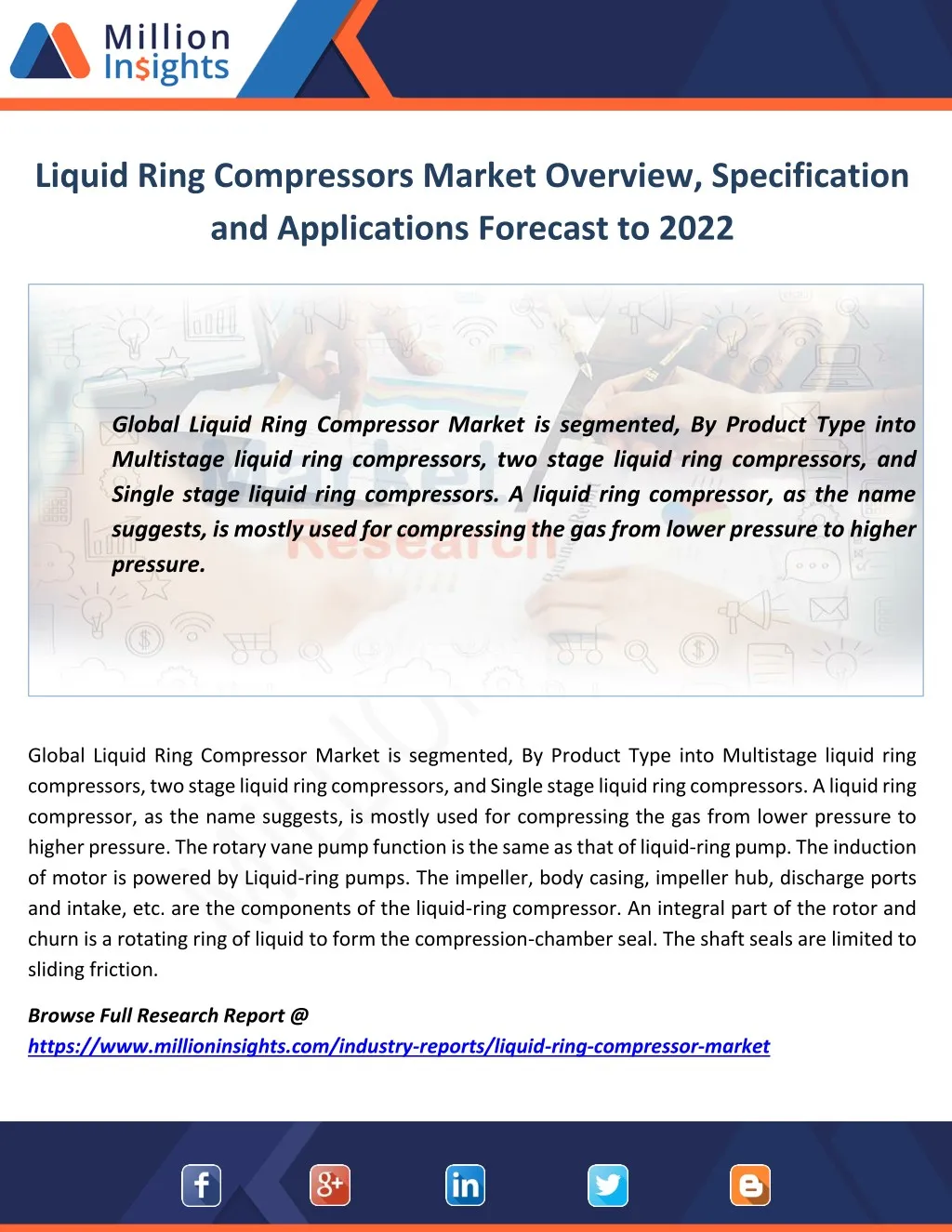 liquid ring compressors market overview