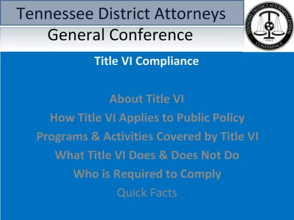 Tennessee District Attorneys General Conference
