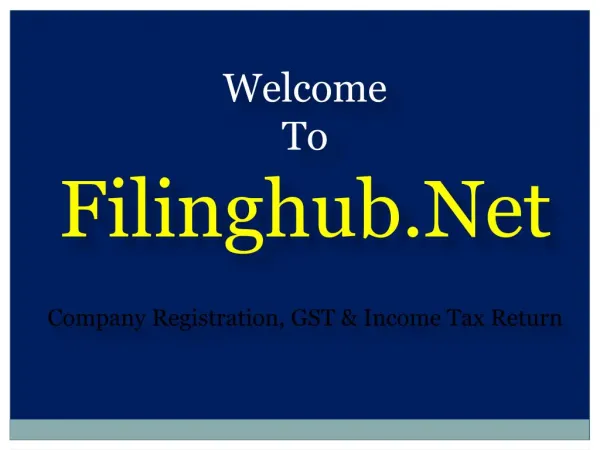 Filinghub.Net - Company Registration, GST & Income Tax Return
