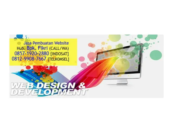 Jasa Web Developer Bekasi 0857-1920-2880 (Call/WA)
