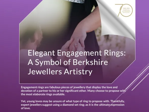Elegant Engagement Rings: A Symbol of Berkshire Jewellers Artistry