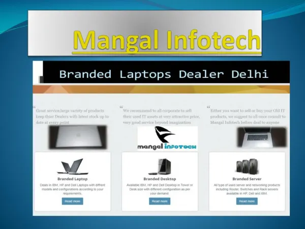 Used Laptop Dealer-Mangal Infotech