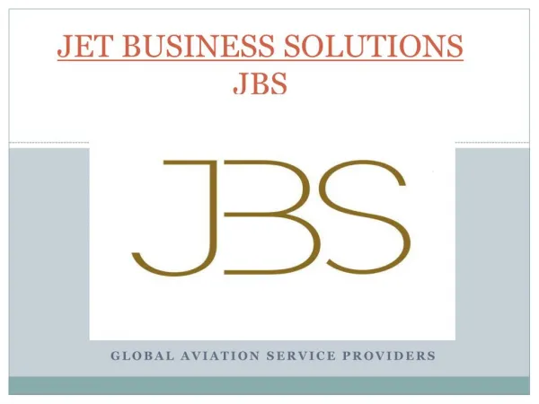 Global Aviation Service Providers | JBS