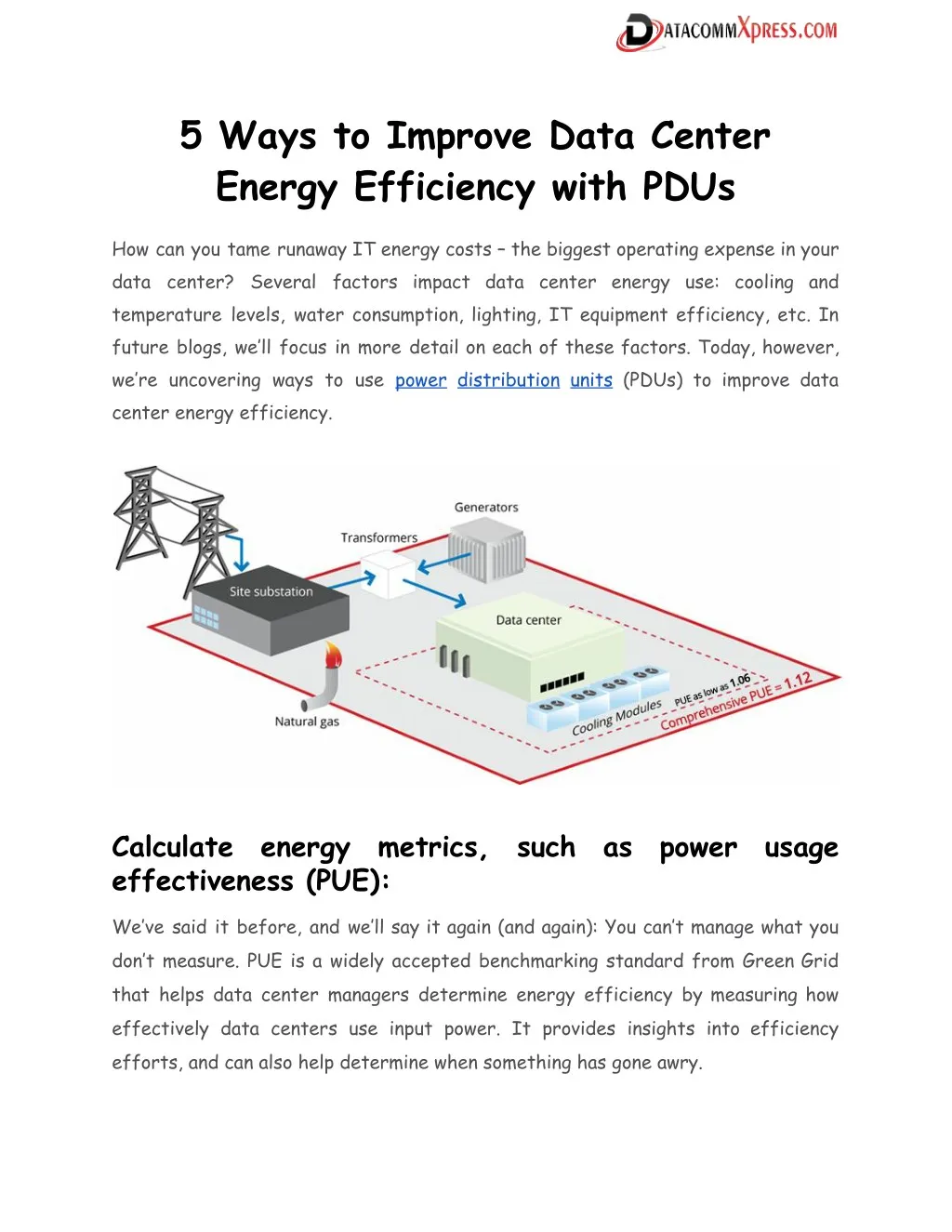 5 ways to improve data center energy efficiency