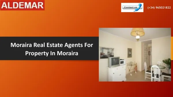 Moraira Real Estate Agents For Property In Moraira