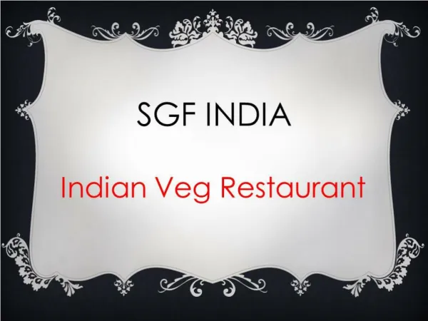 Indian veg Restaurant