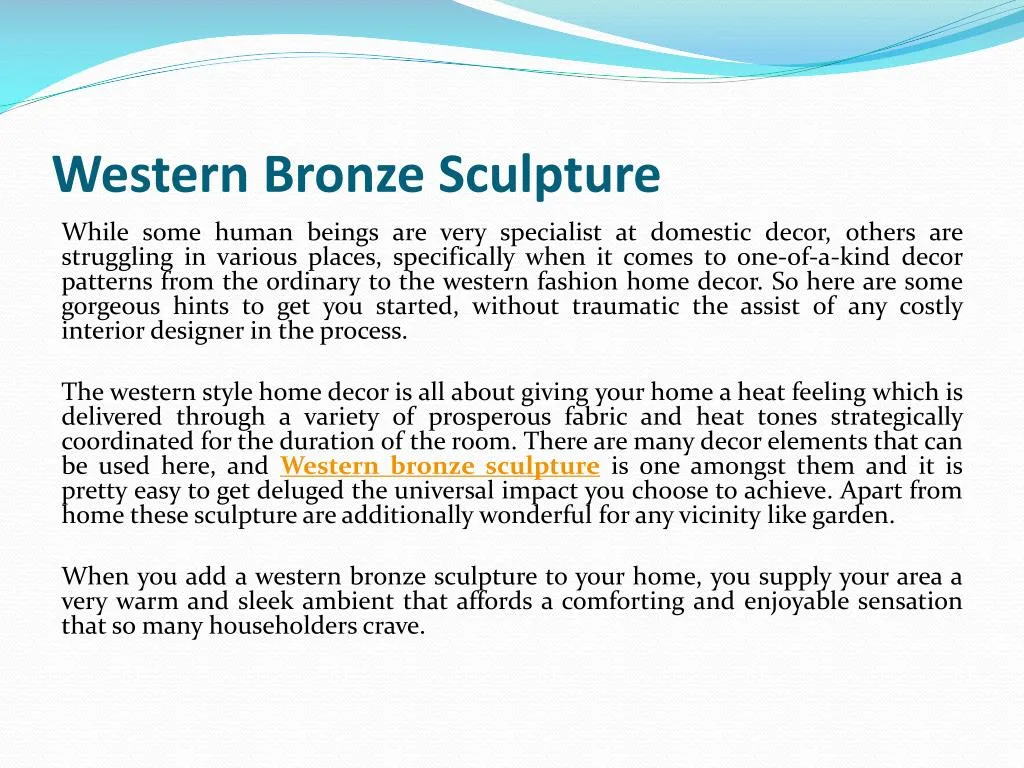 western bronze sculpture