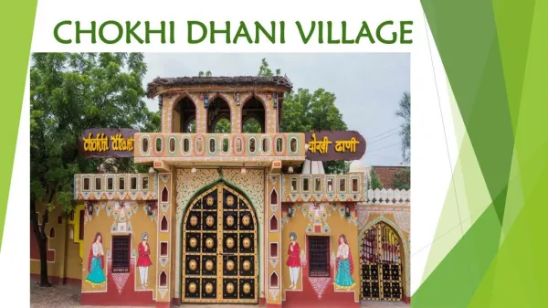 Chokhi Dhani Village | Luxury Hotel in Jaipur