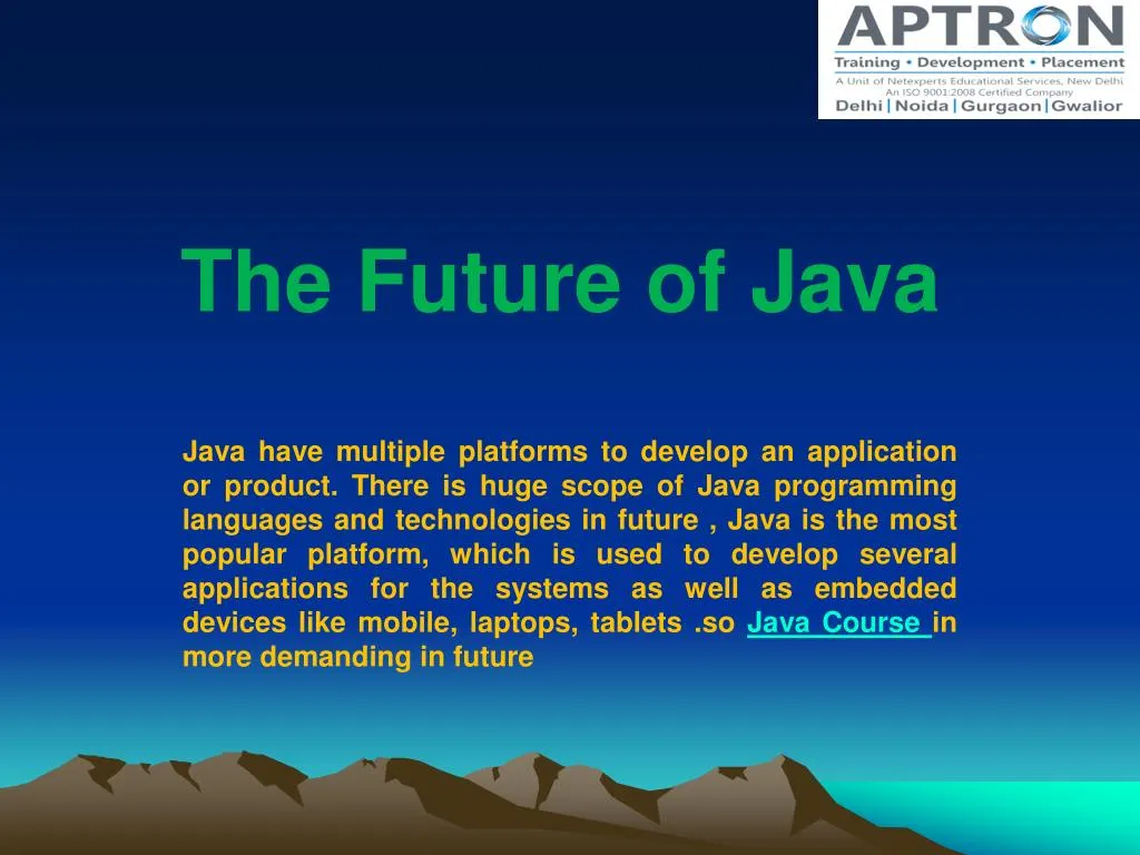 the future of java