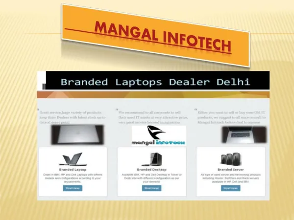 Second hand Server Dealer-Mangal Infotech