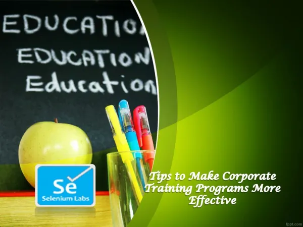 Tips to make corporate training programs more effective