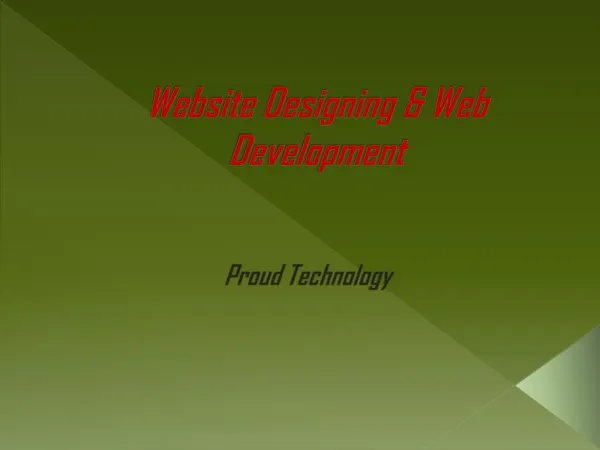 Website Designing & Web Development