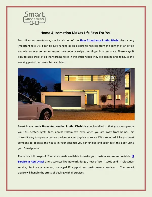Home Automation Makes Life Easy For You