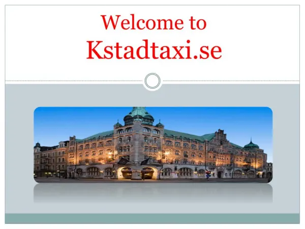 Billig Taxi | Taxi I Kristianstad| Taxi Kristianstad Flygplats | City Taxi