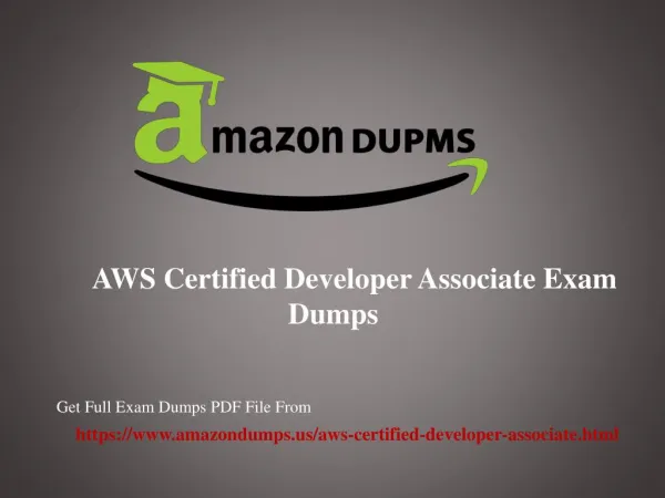 AWS Certified Developer Associate dumps 2018 | Amazondumps.us | AWS CDA Dumps