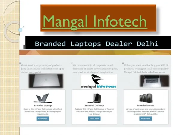 old Laptop Dealer- Mangal Infotech