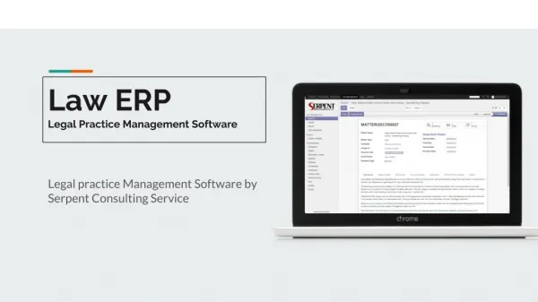 Odoo Law ERP Management System