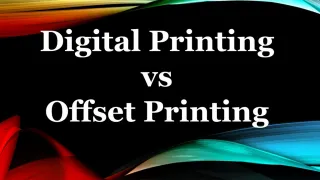 Digital Printing vs Offset Printing