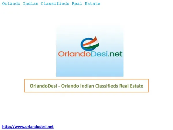 OrlandoDesi – Orlando Indian Classifieds Real Estate