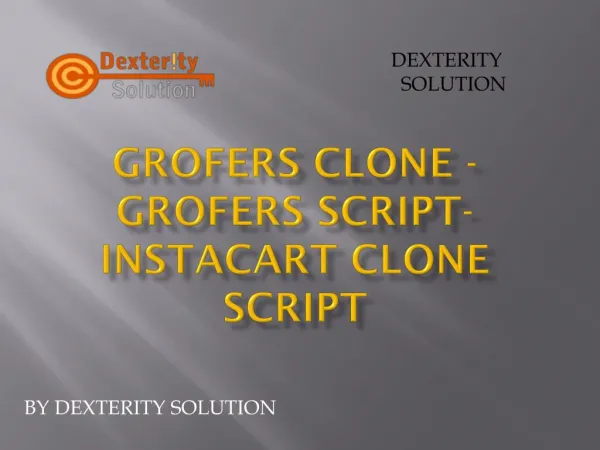 Grofers Clone -Grofers Script-Instacart Clone Script