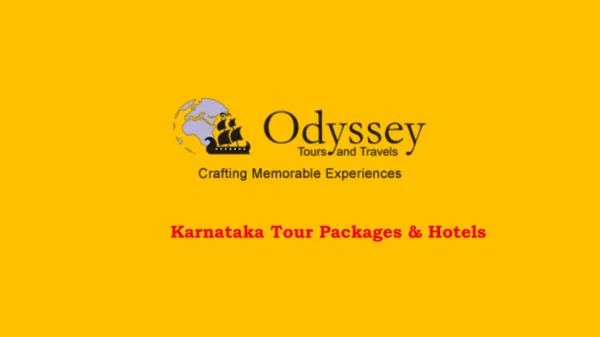 Karnataka Tour Packages & Hotels