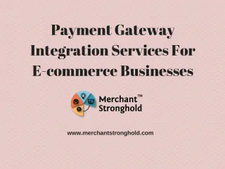 Payment Gateway Integration Services For E-commerce Businesses - slide 1