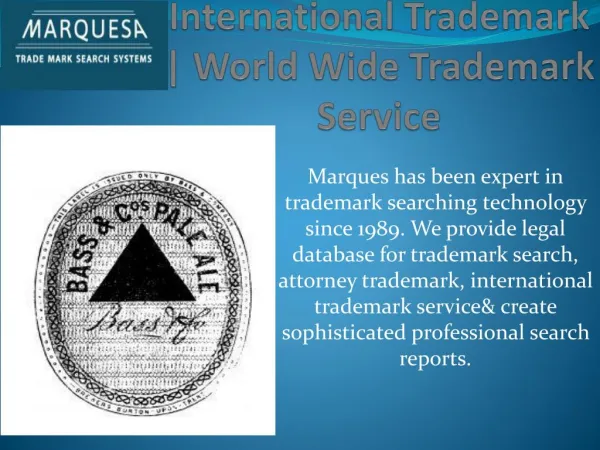 International Trademark | World Wide Trademark Service