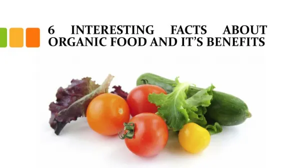 6 INTERESTING FACTS ABOUT ORGANIC FOOD AND IT’S BENEFITS