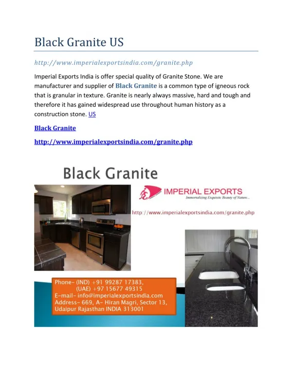 Black Granite US