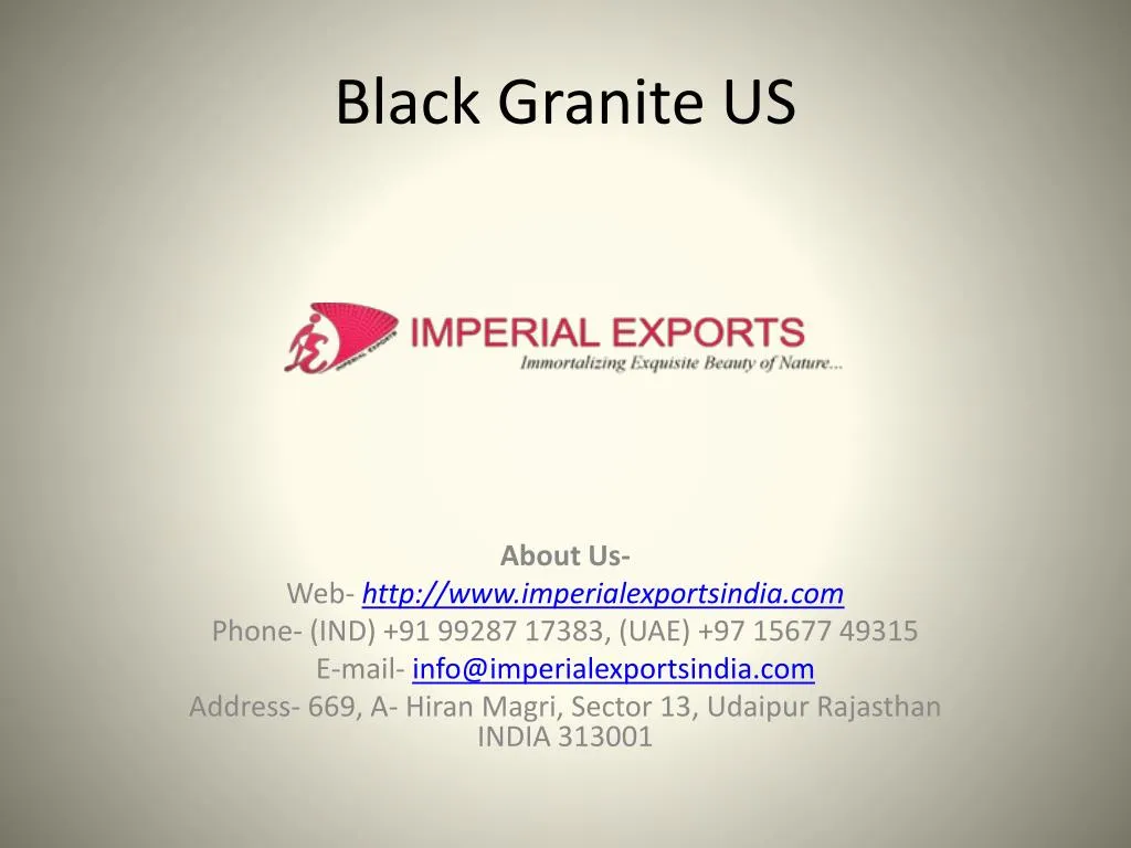 black granite us