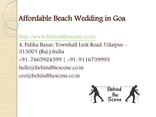 Affordable Beach Wedding in Goa