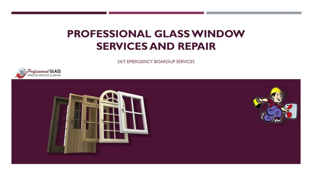 professional glass window services and repair