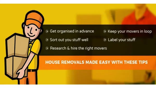 House Removals - A Quick Look At How To Make Your Move Easier