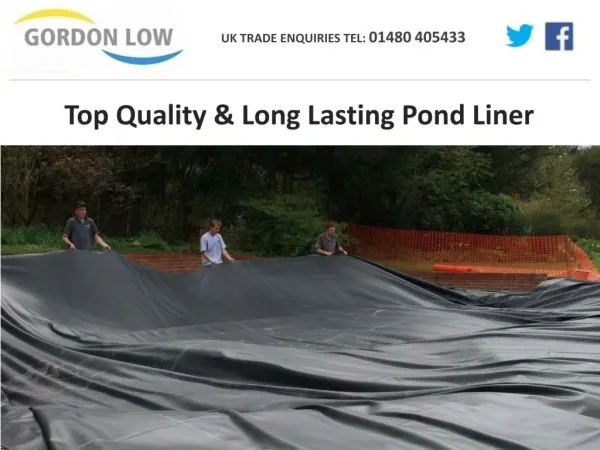 Top Quality & Long Lasting Pond Liner