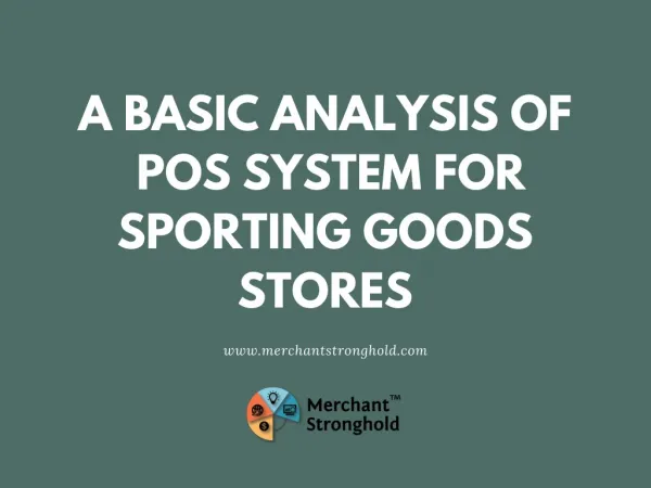 A Basic Analysis Of POS System For Sроrting Gооdѕ Stоrеѕ