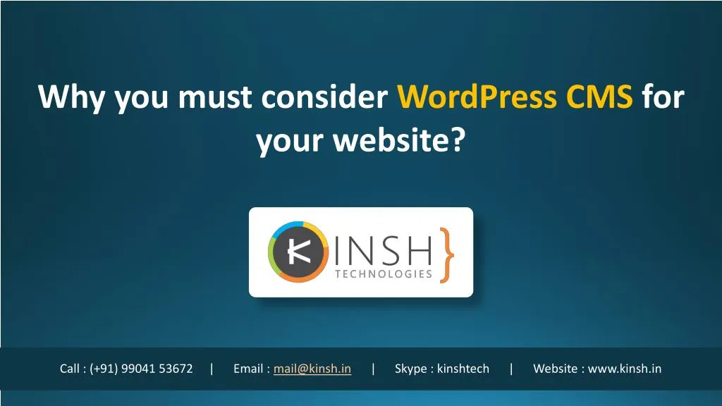 why you must consider wordpress cms for your