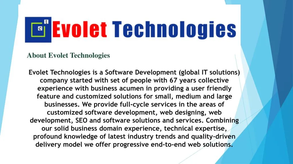 about evolet technologies
