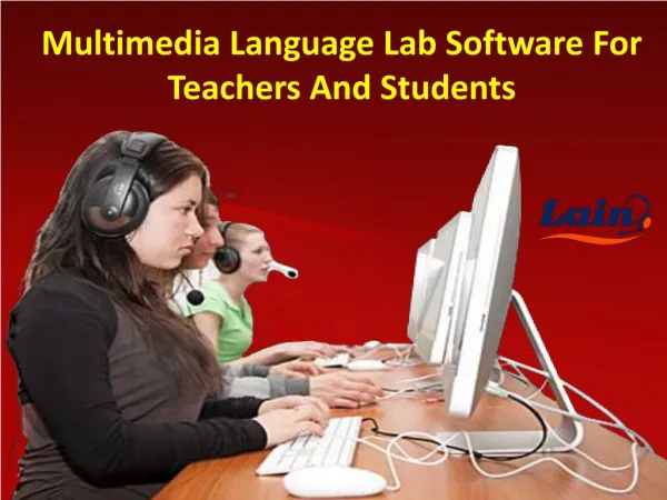 Multimedia Language Lab Software For Teachers And Students