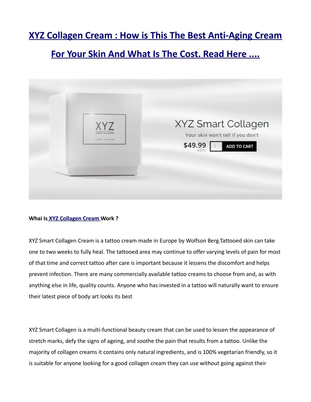 xyz collagen cream how is this the best anti